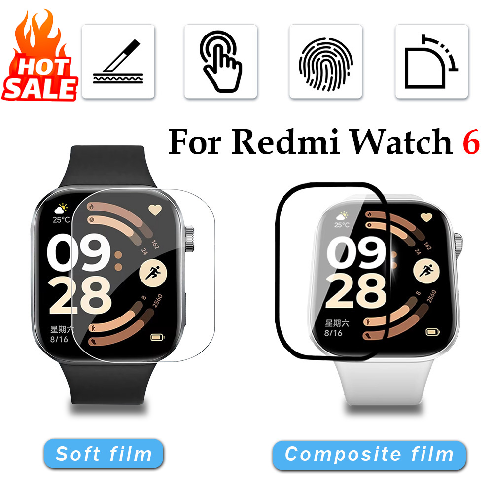 Watch Case Bumper - 1-5 個のソフトフィルム Xiaomi Redmi Watch 6
