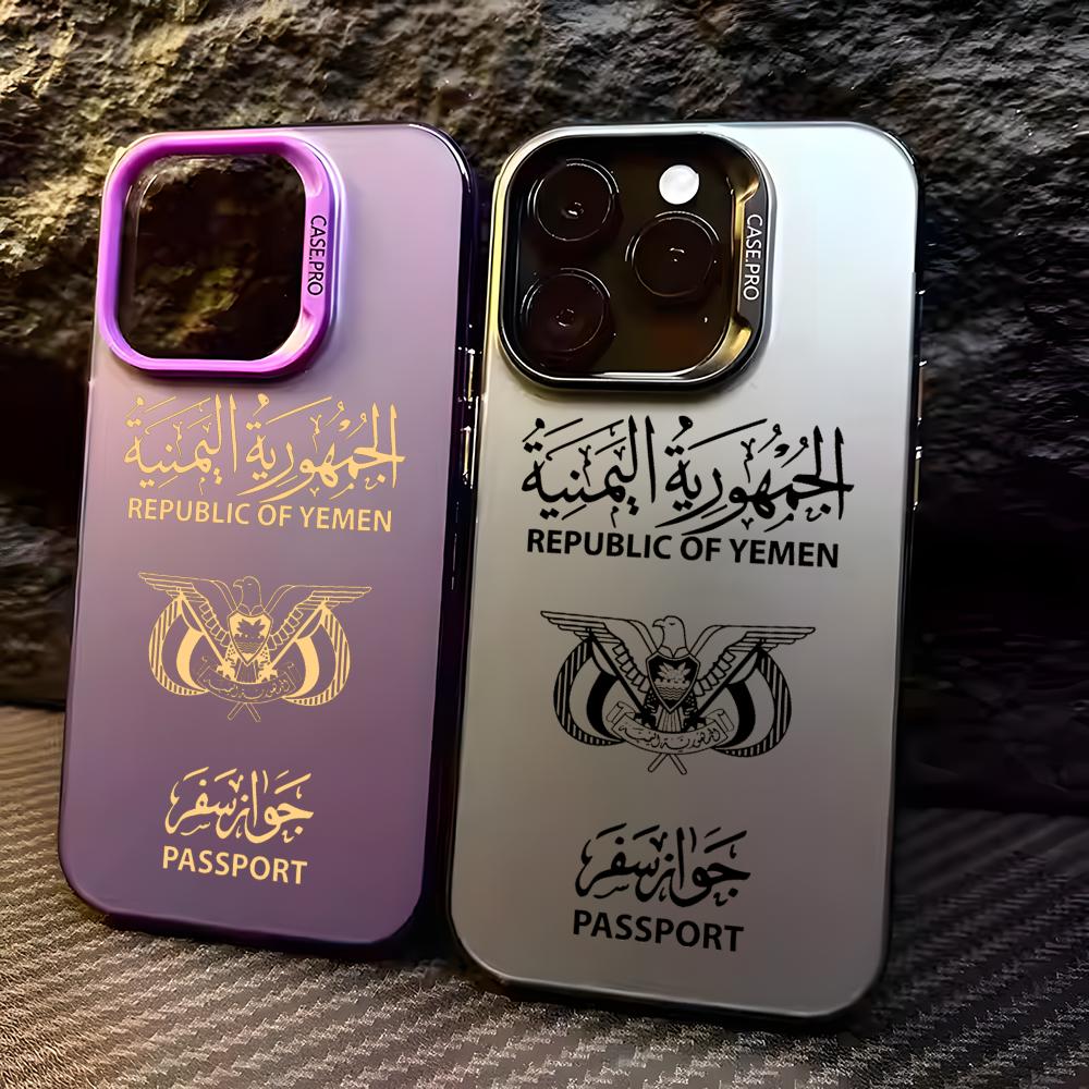 Apple Iphone 16 - Y-Yemenパスポート風iPhoneケース iPhone 17 16 15 14