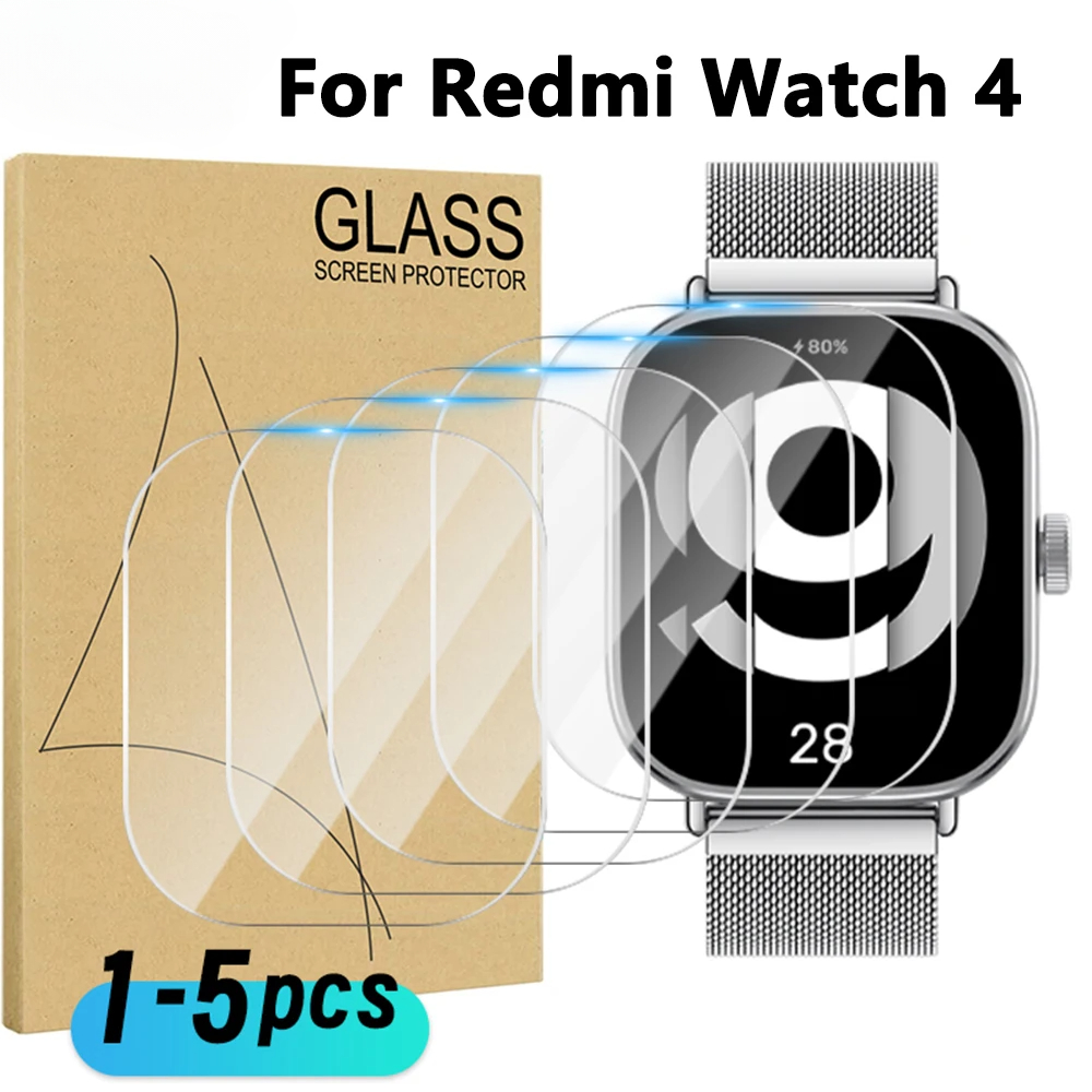 Smartwatch Icon - Xiaomi Redmi Watch 5および4用の強化ガラススクリーンプロテクター,傷防止フィルム