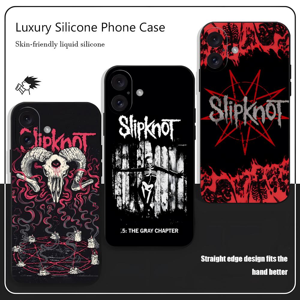 Apple Iphone 16 - S-Slipknot人気バンド iPhone 16 15 14 13