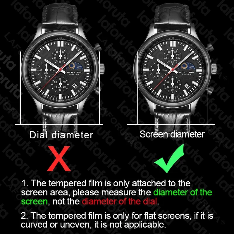 すべてのサイズラウンド時計強化ガラススクリーンプロテクター直 - Motorola Smartwatch Accessories のレビューと価格