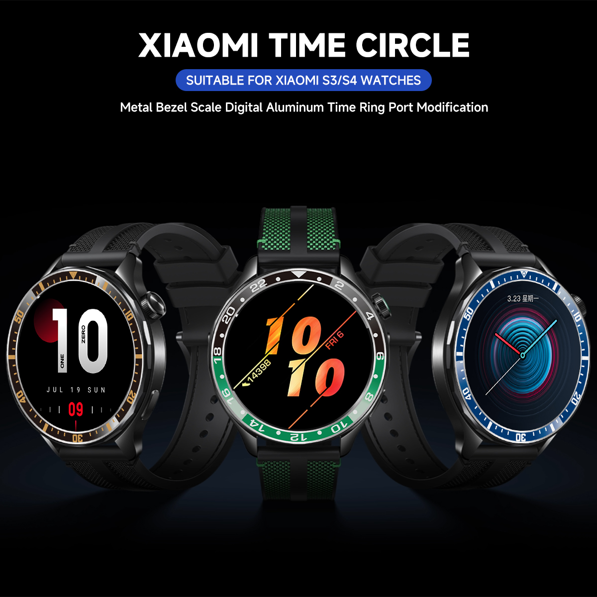 スチールベゼルリング Xiaomi Watch S3/S4  - Xiaomi Smartwatch S4 Accessories のレビューと価格