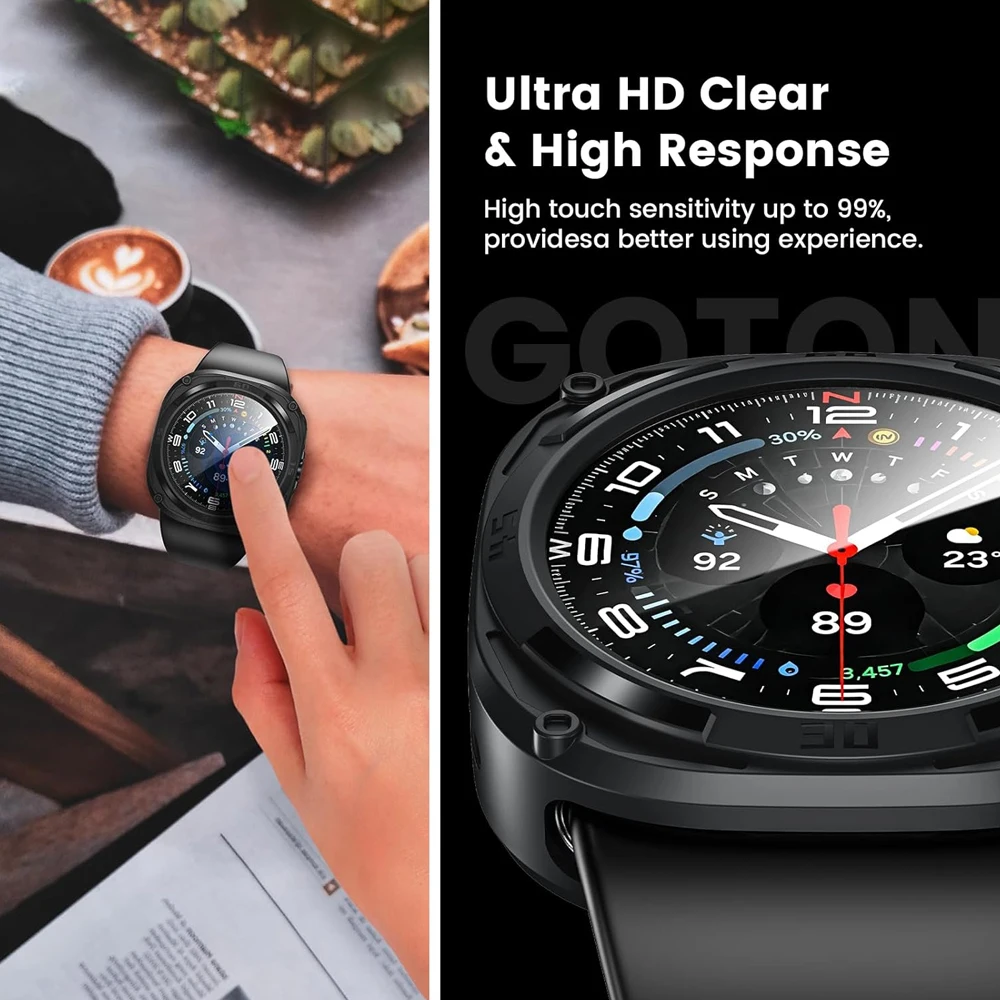 ガラス + カバーサムスンギャラクシーウォッチ 7 ウルトラ - Watch Case Bumper のレビューと価格