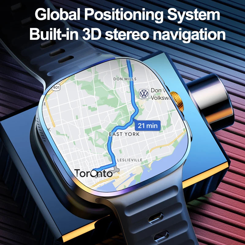 新型大画面スマートウォッチ 4G/5G SIMカード対応 A - Smartwatch X12 のレビューと価格