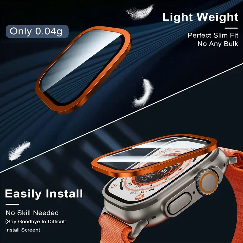 2 個の強化ガラス Apple Watch ウルトラ 49  - Watch Case Bumper のレビューと価格