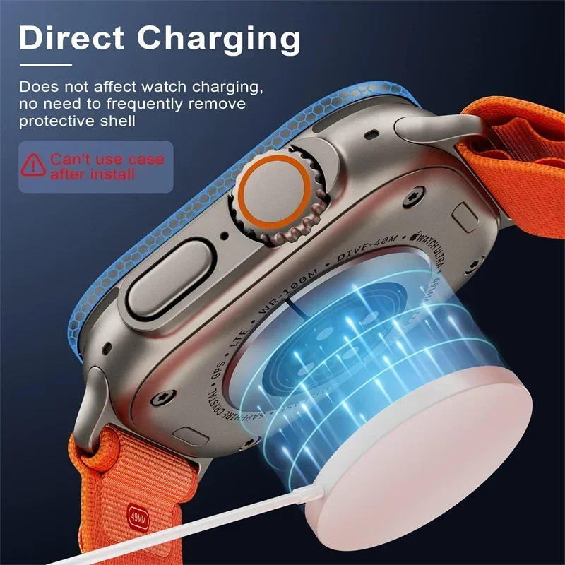 2 個の強化ガラス Apple Watch ウルトラ 49  - Watch Case Bumper のレビューと価格