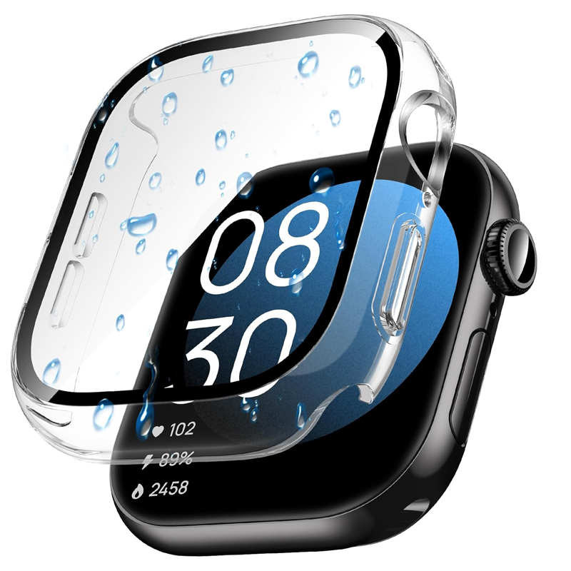 ガラス+ケース Apple Watch 44mm 40mm  - Smartwatch Band Accessories のレビューと価格