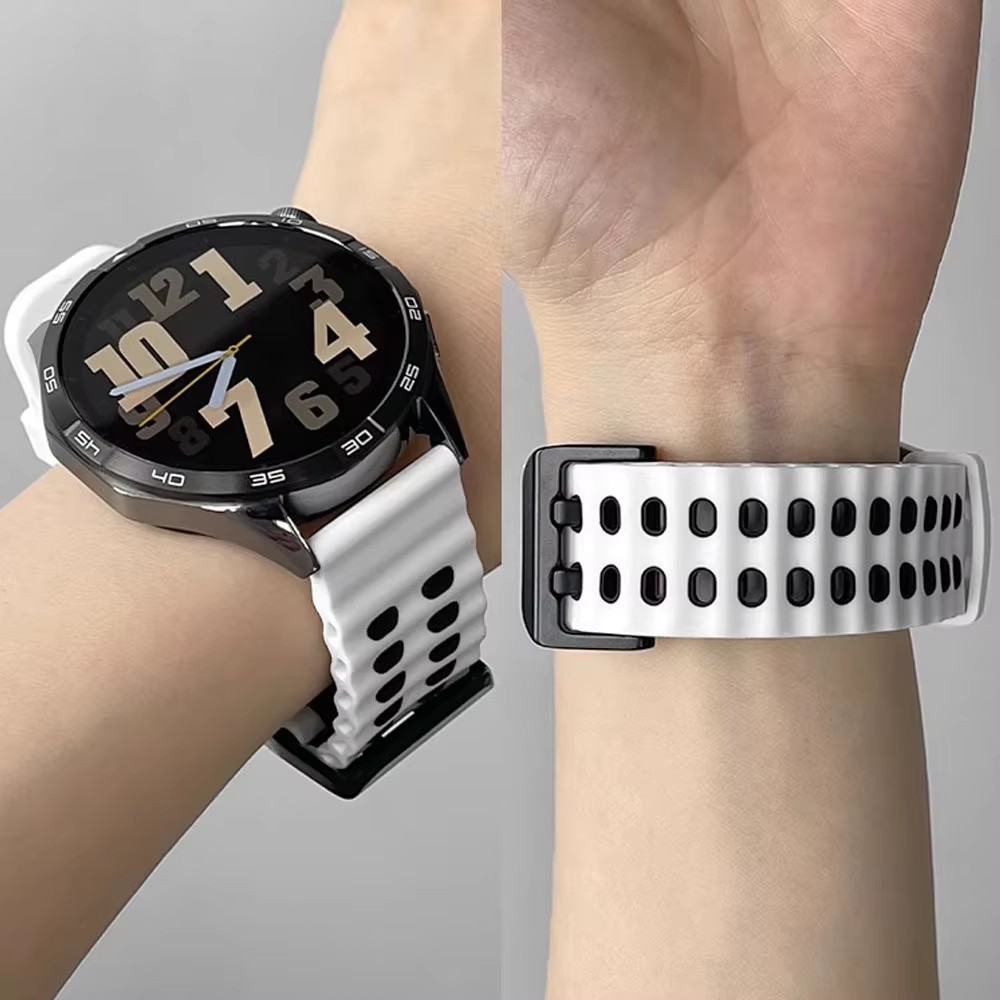 ツートンカラーのシリコン 22 ミリメートル通気性スポーツス - Motorola Smartwatch Accessories のレビューと価格