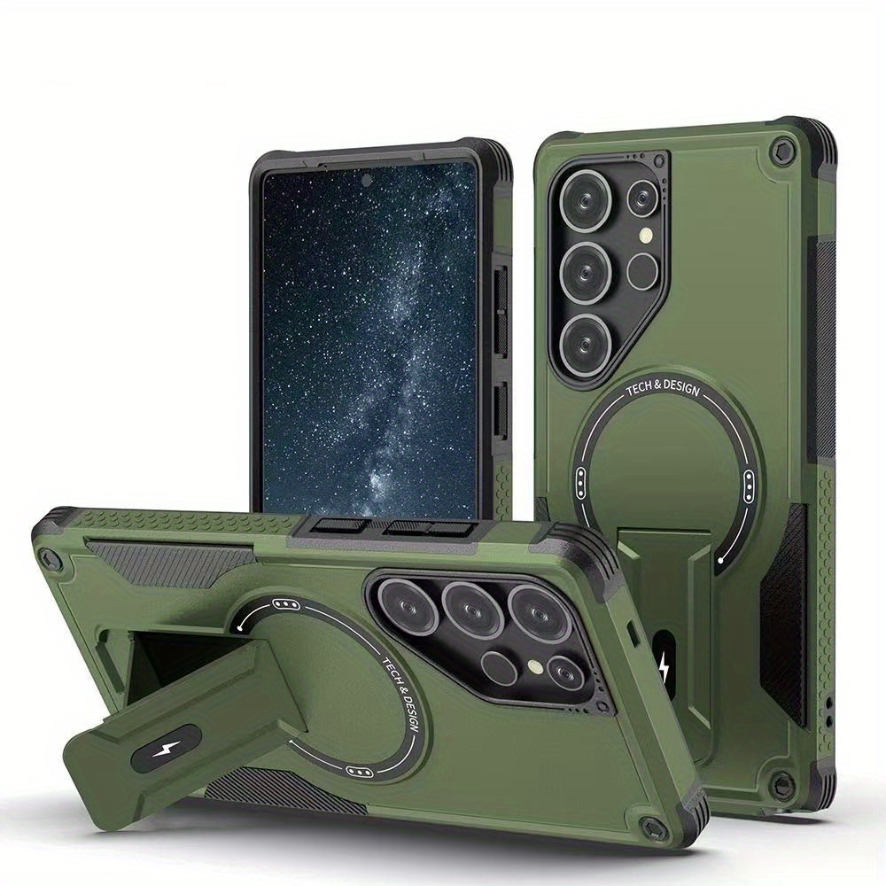 ファッションフォールドスタンドホルダーアーマー磁気ケース S - Magnetic Charging Stand のレビューと価格