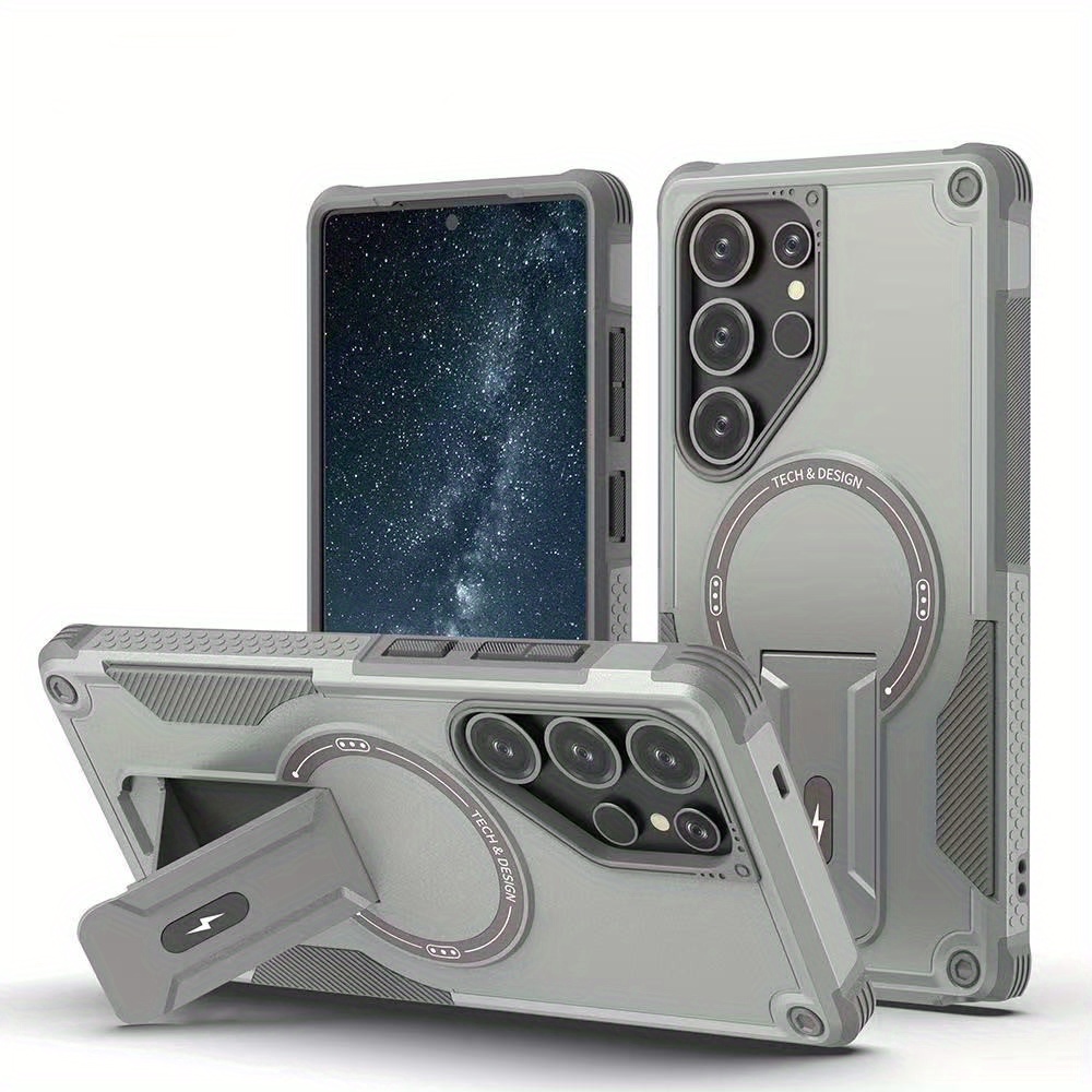 ファッションフォールドスタンドホルダーアーマー磁気ケース S - Magnetic Charging Stand のレビューと価格