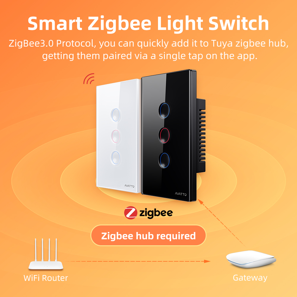 AVATTO 1/2/3/4 ギャング ZigBee スマー - Smart Accessories のレビューと価格