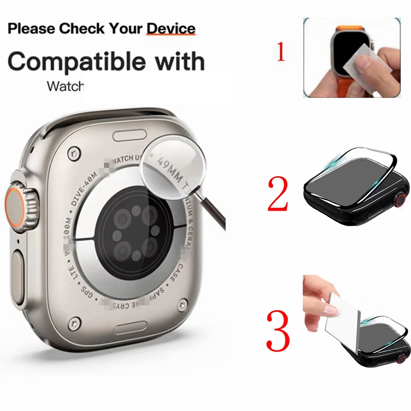 3枚のスクリーンプロテクター+1枚のカバー Apple Wa - Smartwatch Band Accessories のレビューと価格