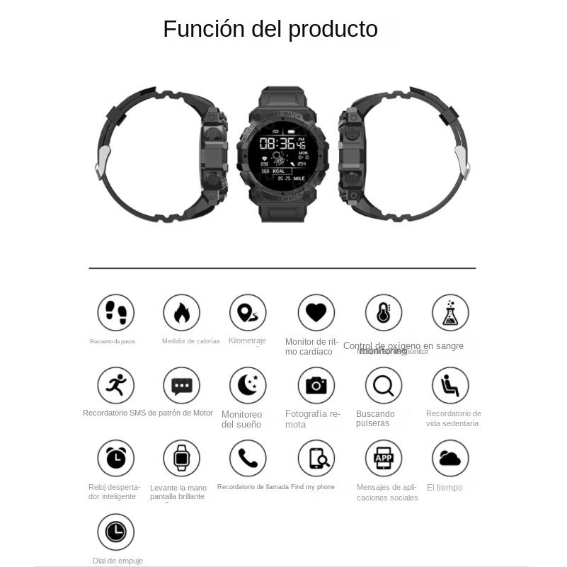 新しいスマートウォッチ男性女性心拍数血圧監視 Bluetoo - Smartwatch X12 のレビューと価格