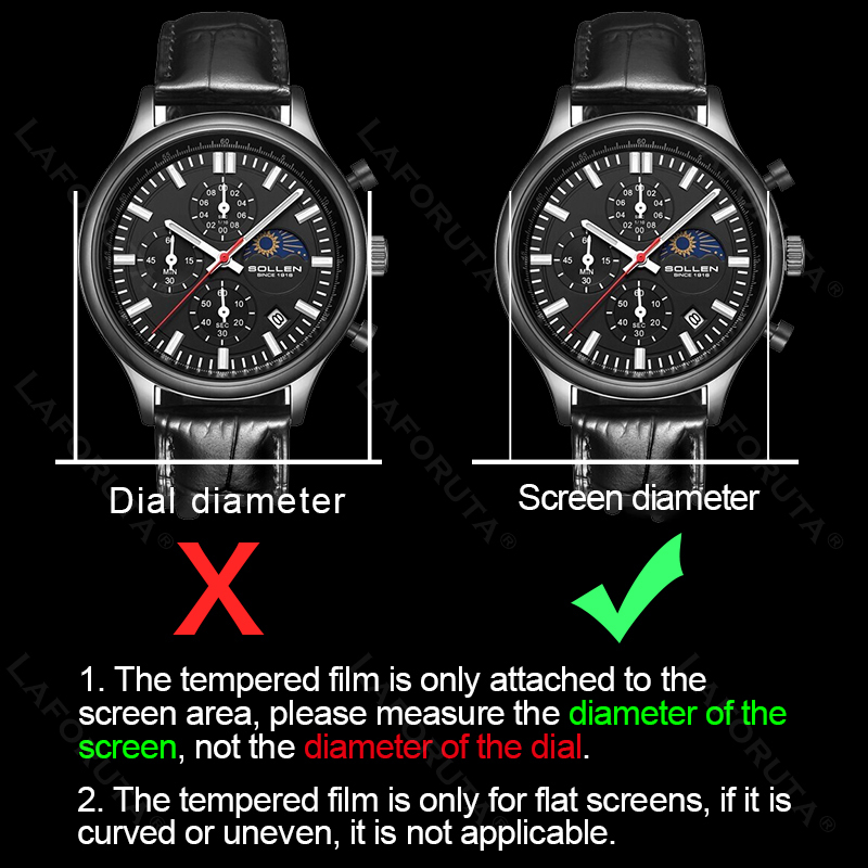 全サイズ対応の丸型スマートウォッチ用強化ガラススクリーンプロ - Motorola Smartwatch Accessories のレビューと価格