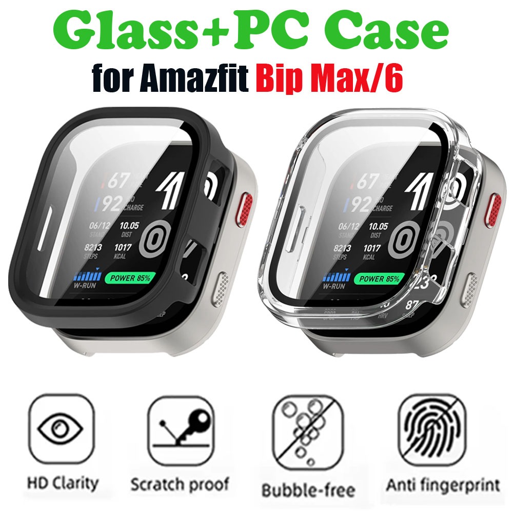 ガラス + ケース Amazfit Bip Max スクリー - Amazfit Smartwatch Accessories のレビューと価格