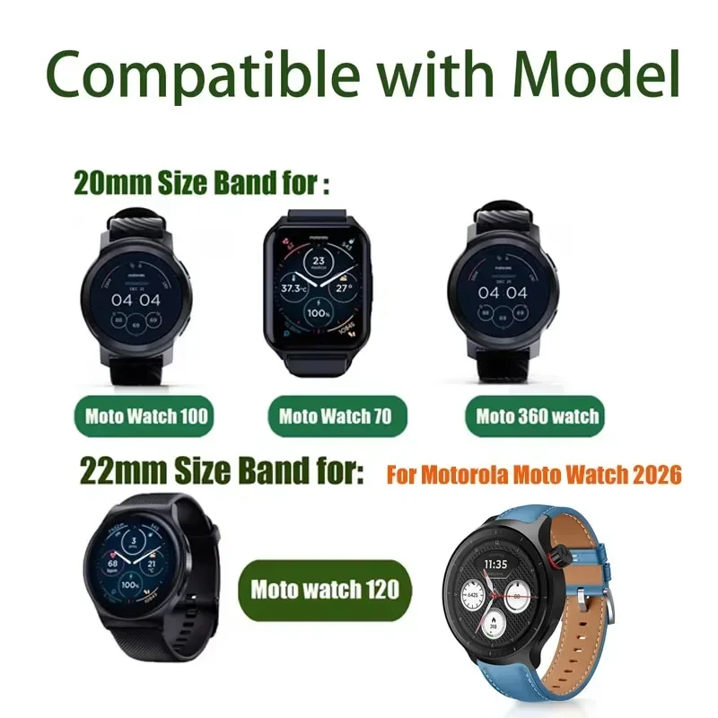 20 ミリメートル 22 ミリメートル通気性交換ストラップモ - Motorola Smartwatch Accessories のレビューと価格