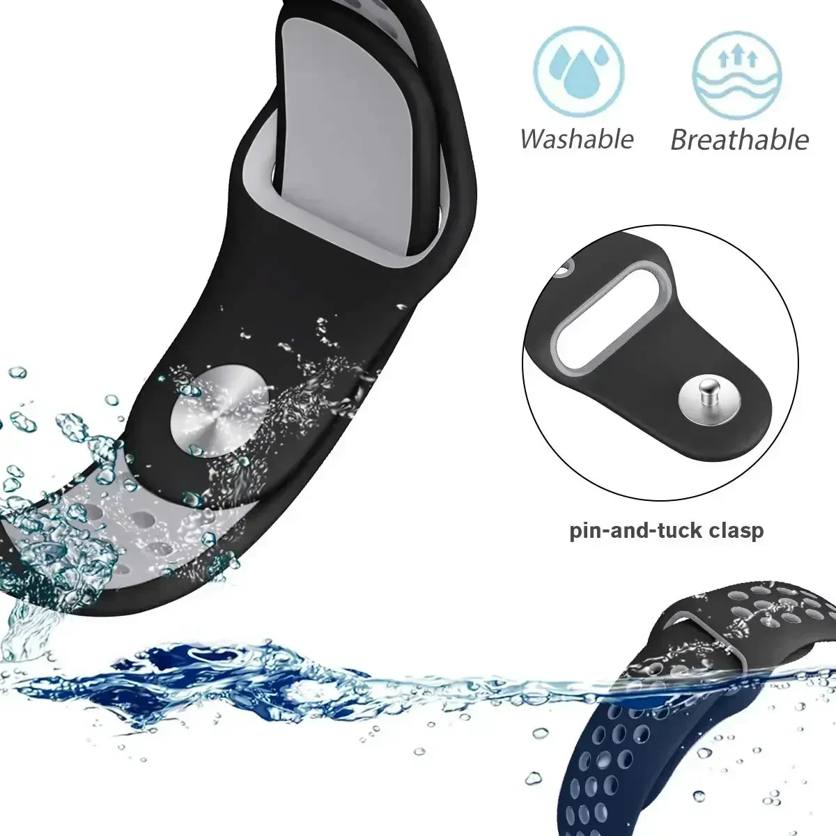 20 ミリメートル 22 ミリメートル通気性交換ストラップモ - Motorola Smartwatch Accessories のレビューと価格